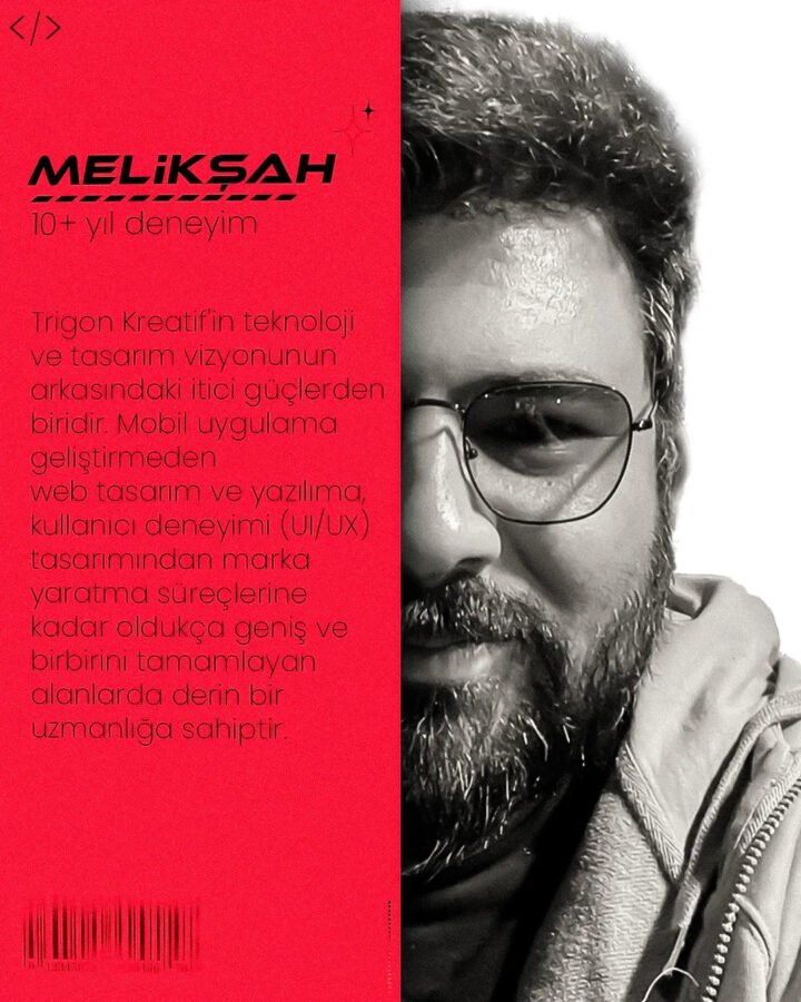 Melikşah — Teknoloji & Kullanıcı Odaklı Tasarım