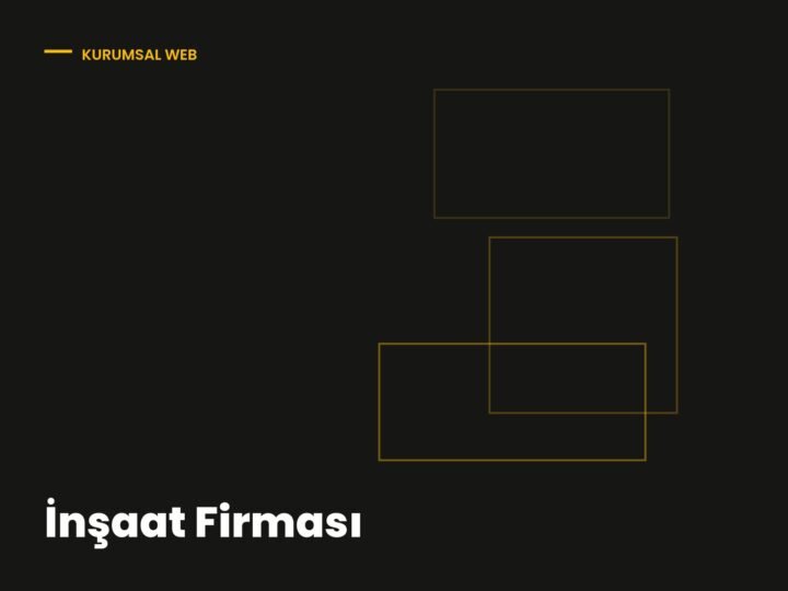 İnşaat Firması — Kurumsal Web