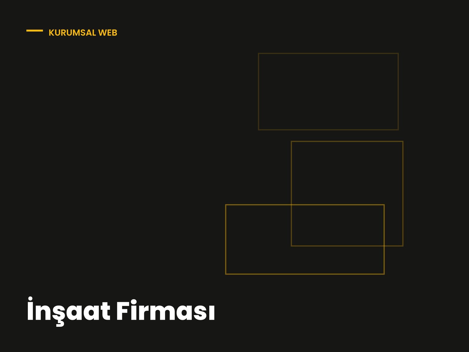 İnşaat Firması — Kurumsal Web