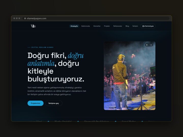 Vita Medya — Marka Kimliği ve Ajans Sitesi