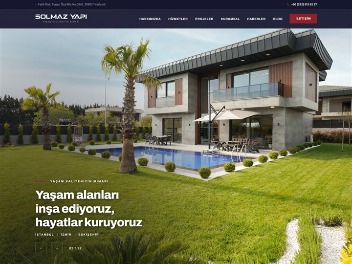 Solmaz Yapı — Mimari Tasarımdan Anahtar Teslime Proje Vitrini